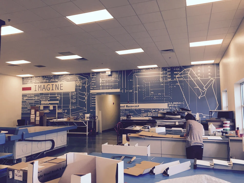 Wallpaper installation project in Silver Spring, MD