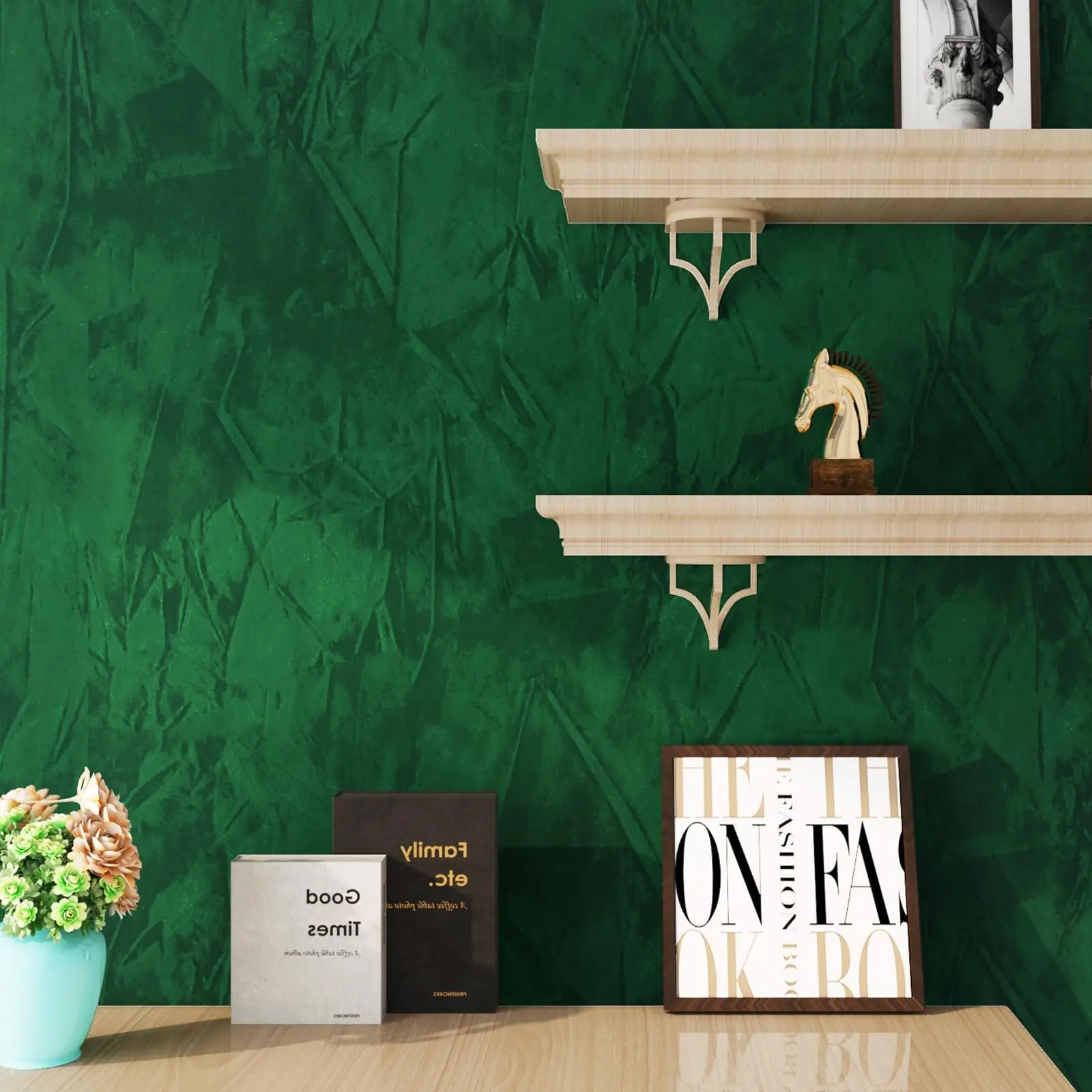 Wallpaper installation project in Frederick, MD